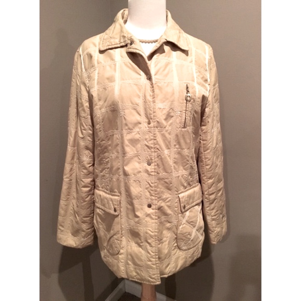 ✨$880 MABEL Logo Yellow Quilted Jacket Coat